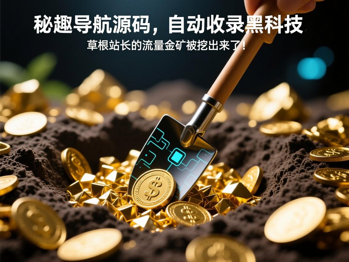 秘趣导航源码,自动收录黑科技,草根站长的流量金矿被挖出来了!