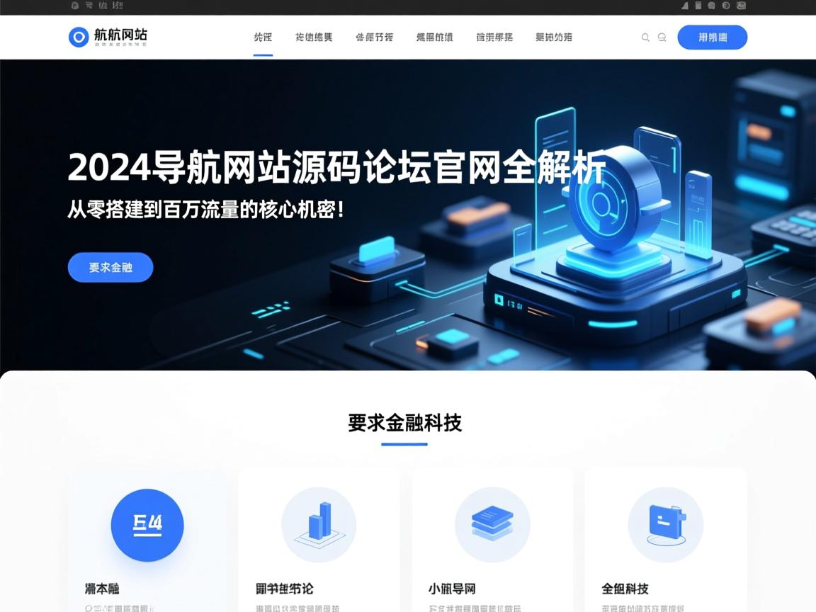 2024导航网站源码论坛官网全解析，从零搭建到百万流量的核心机密！