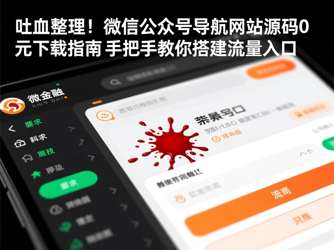 吐血整理！微信公众号导航网站源码0元下载指南，手把手教你搭建流量入口