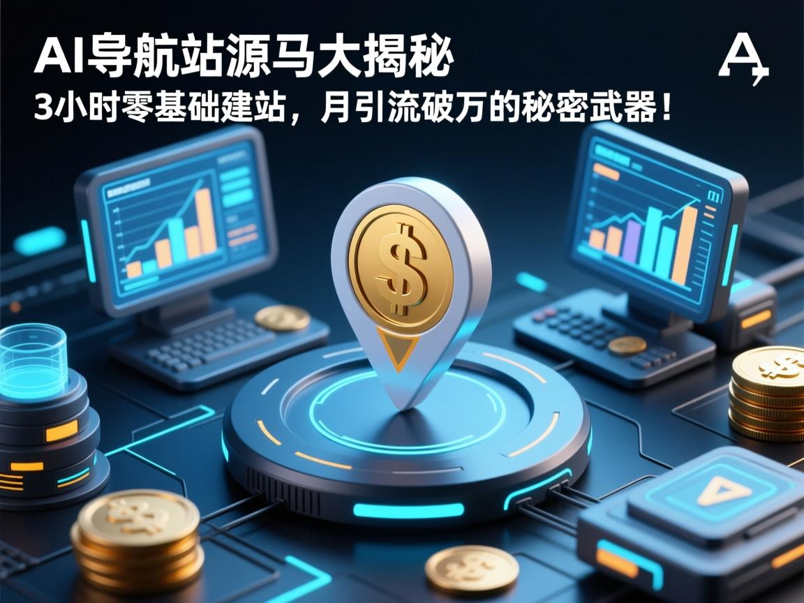 AI导航站源码大揭秘,3小时零基础建站,月引流破万的秘密武器!