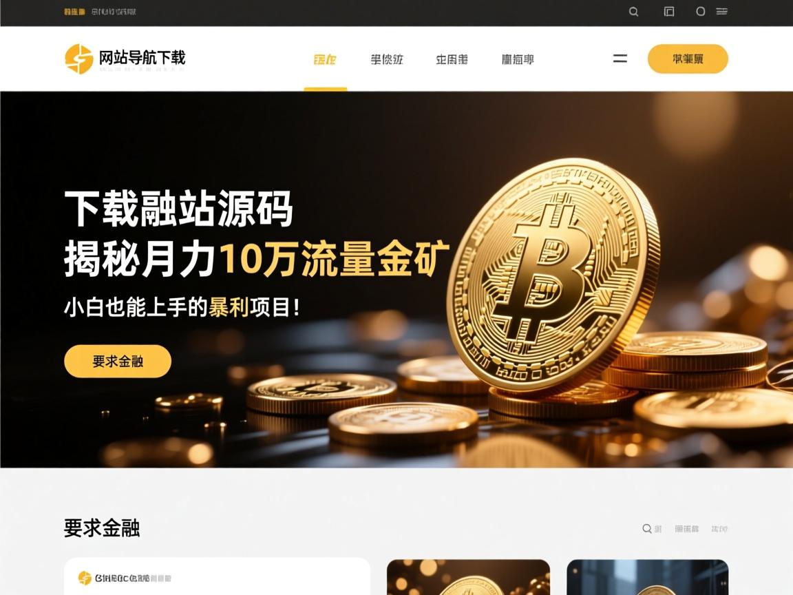 网站导航下载站源码，揭秘月入10万的流量金矿，小白也能上手的暴利项目！