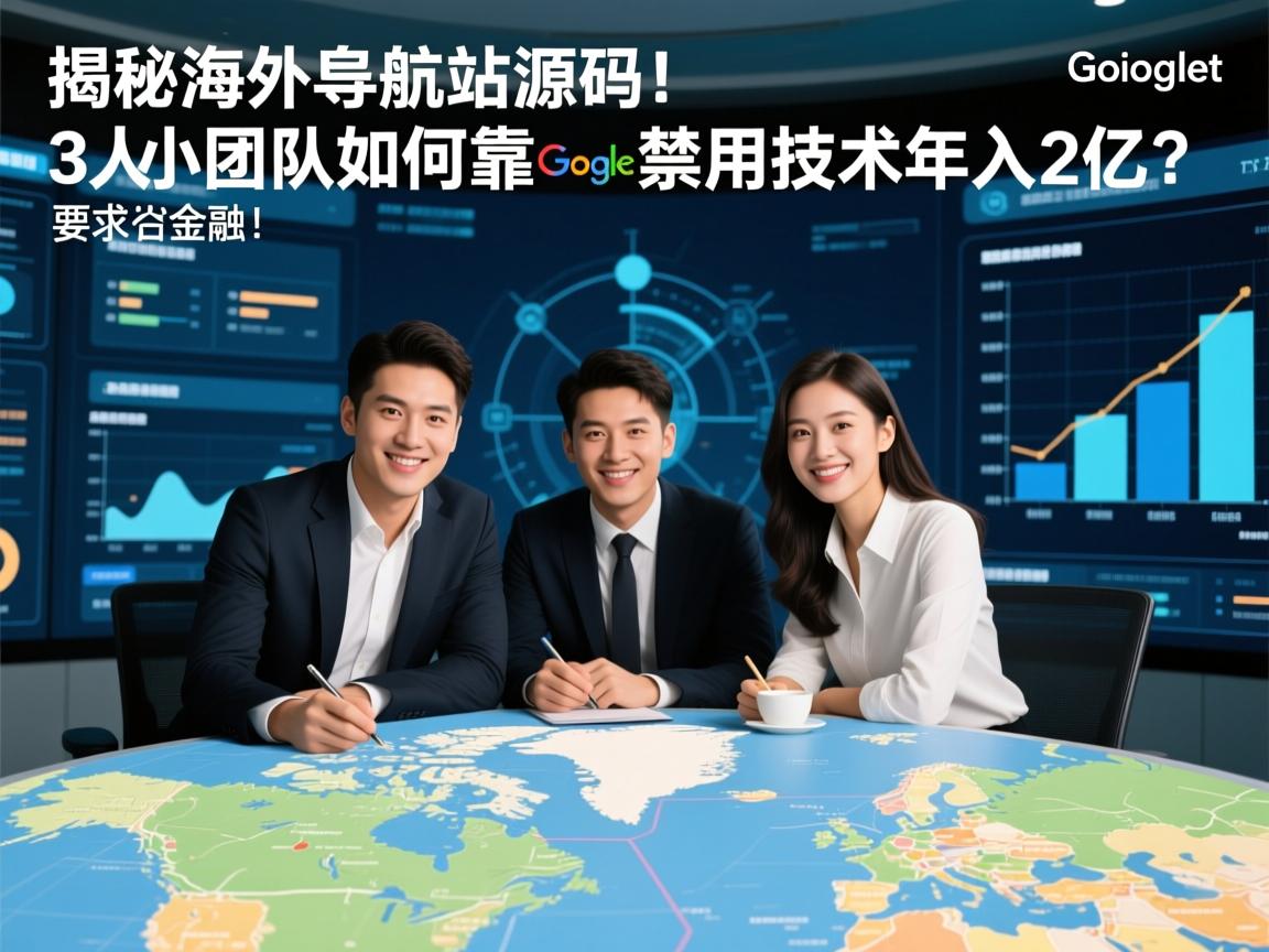 揭秘海外导航站源码,3人小团队如何靠谷歌禁用技术年入2亿?