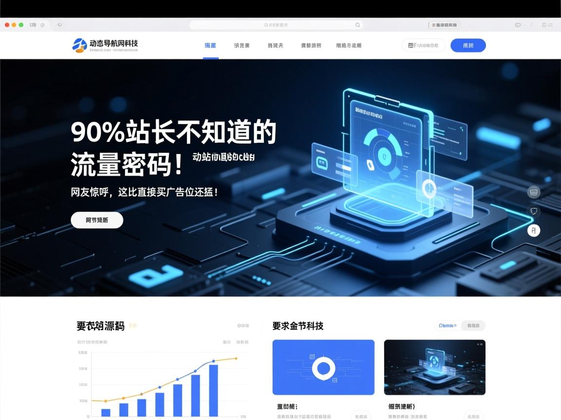 动态导航网站源码，90%站长不知道的流量密码！网友惊呼，这比直接买广告位还猛！