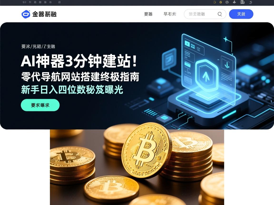 AI神器3分钟建站！零代码导航网站搭建终极指南，新手日入四位数秘笈曝光
