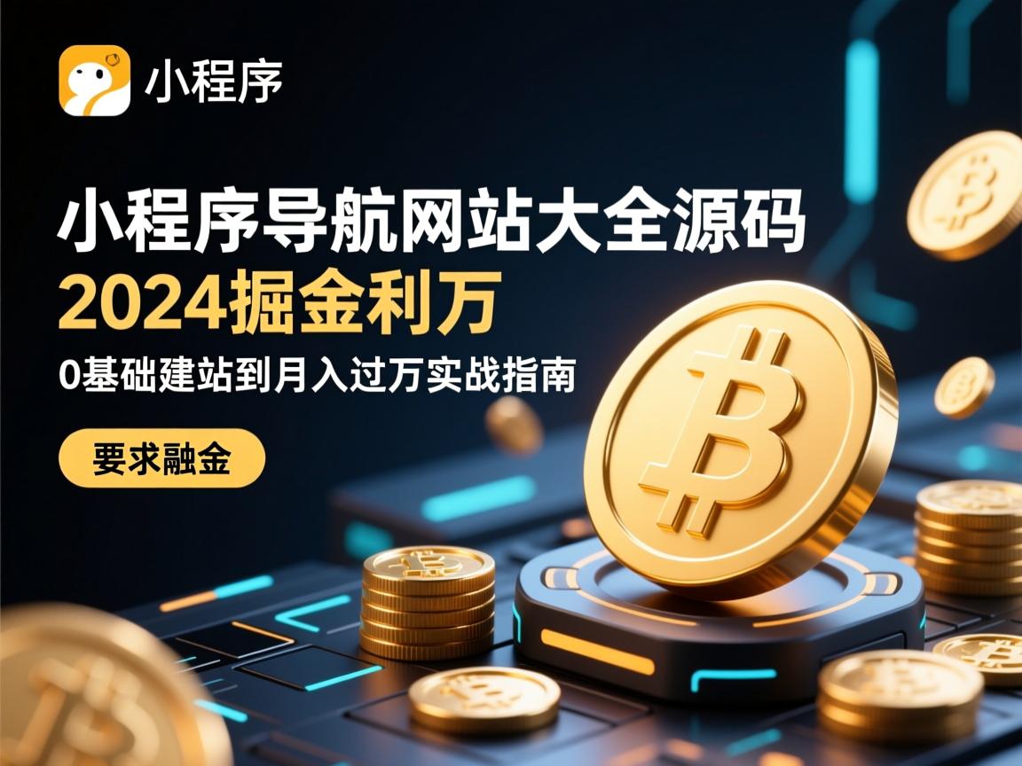 小程序导航网站大全源码，2024掘金利器，0基础建站到月入过万实战指南