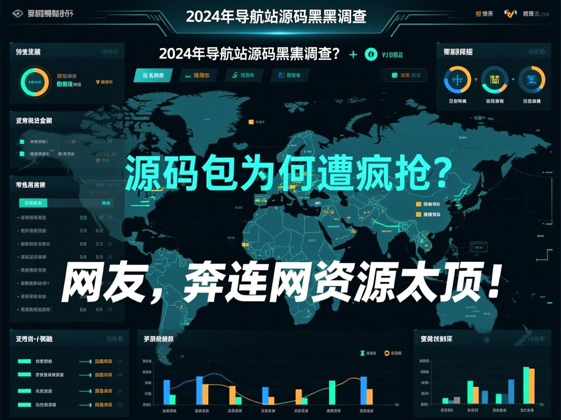 2024年导航站源码黑市调查,带数据的源码包为何遭疯抢?网友,奔诺网资源太顶!
