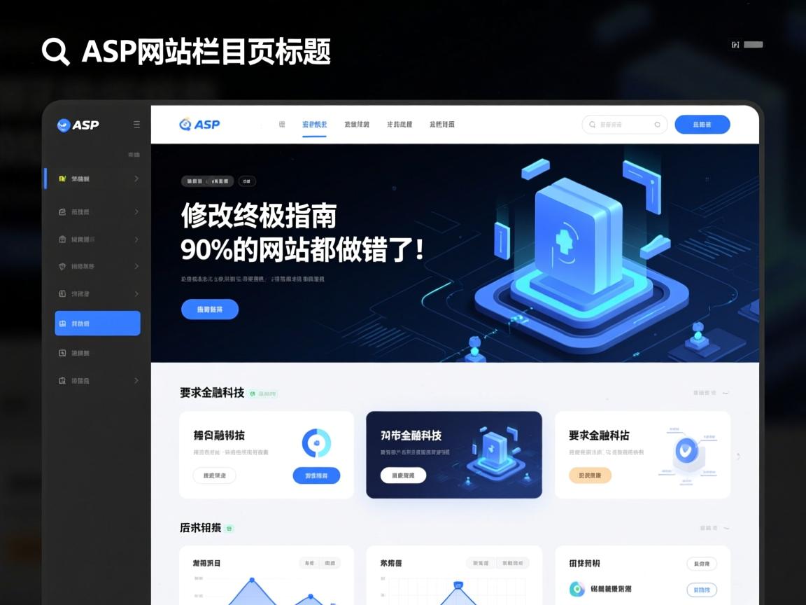 🔍ASP网站栏目页标题修改终极指南，90%的网站都做错了！