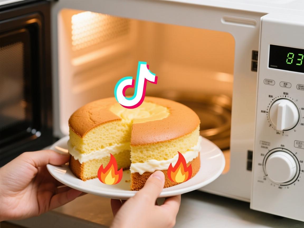 零基础也能爆红！TikTok涨粉秘籍+3分钟微波蛋糕教程，手残党亲测有效🔥