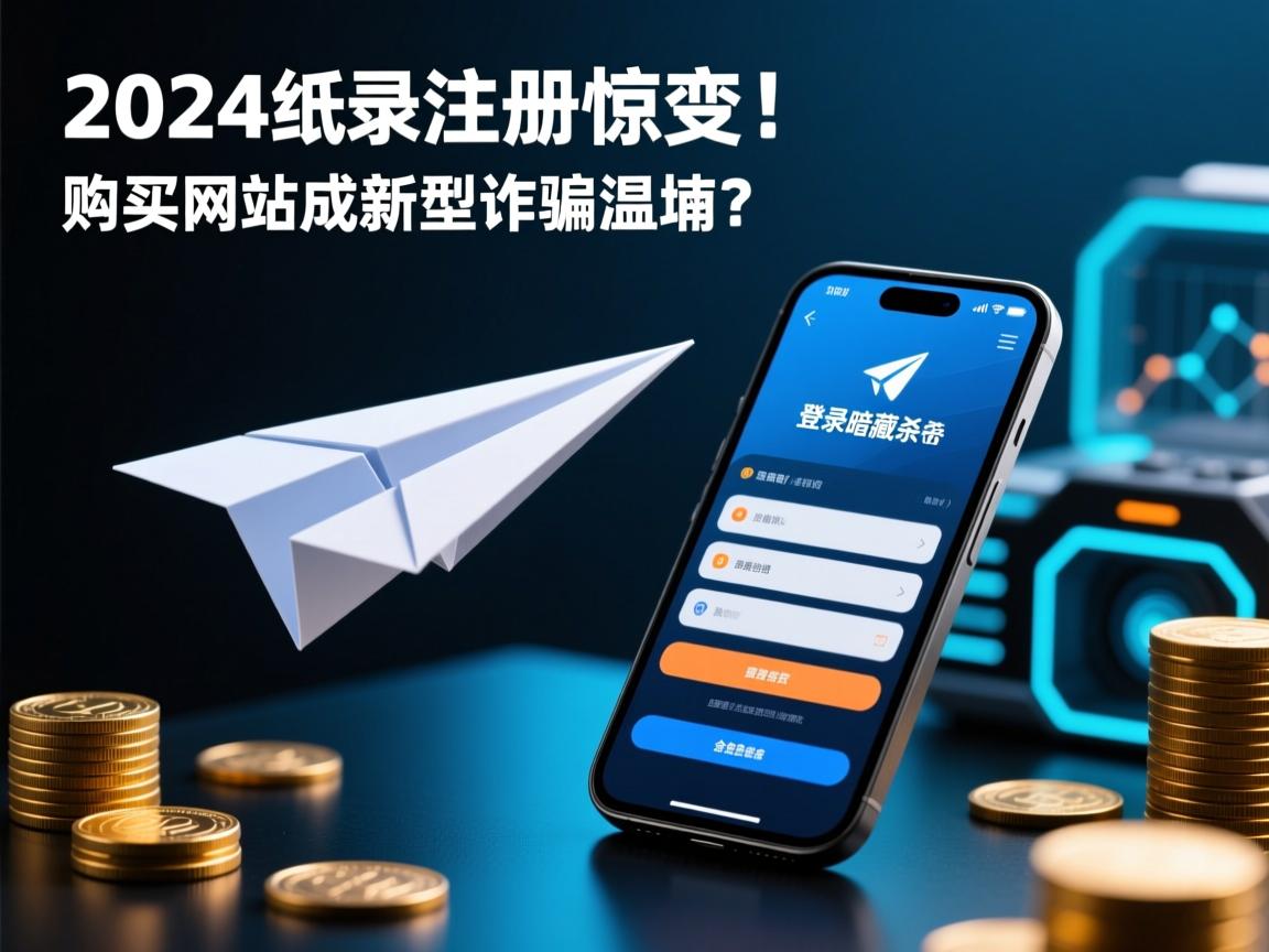 2024纸飞机注册惊变！手机登录暗藏杀机，购买网站成新型诈骗温床？