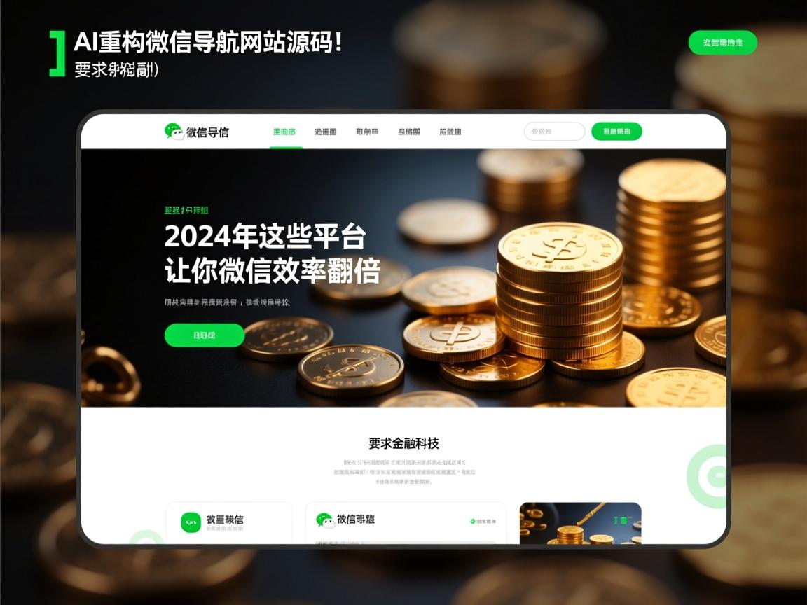 AI重构微信导航网站源码！2024年这些平台让你微信效率翻倍