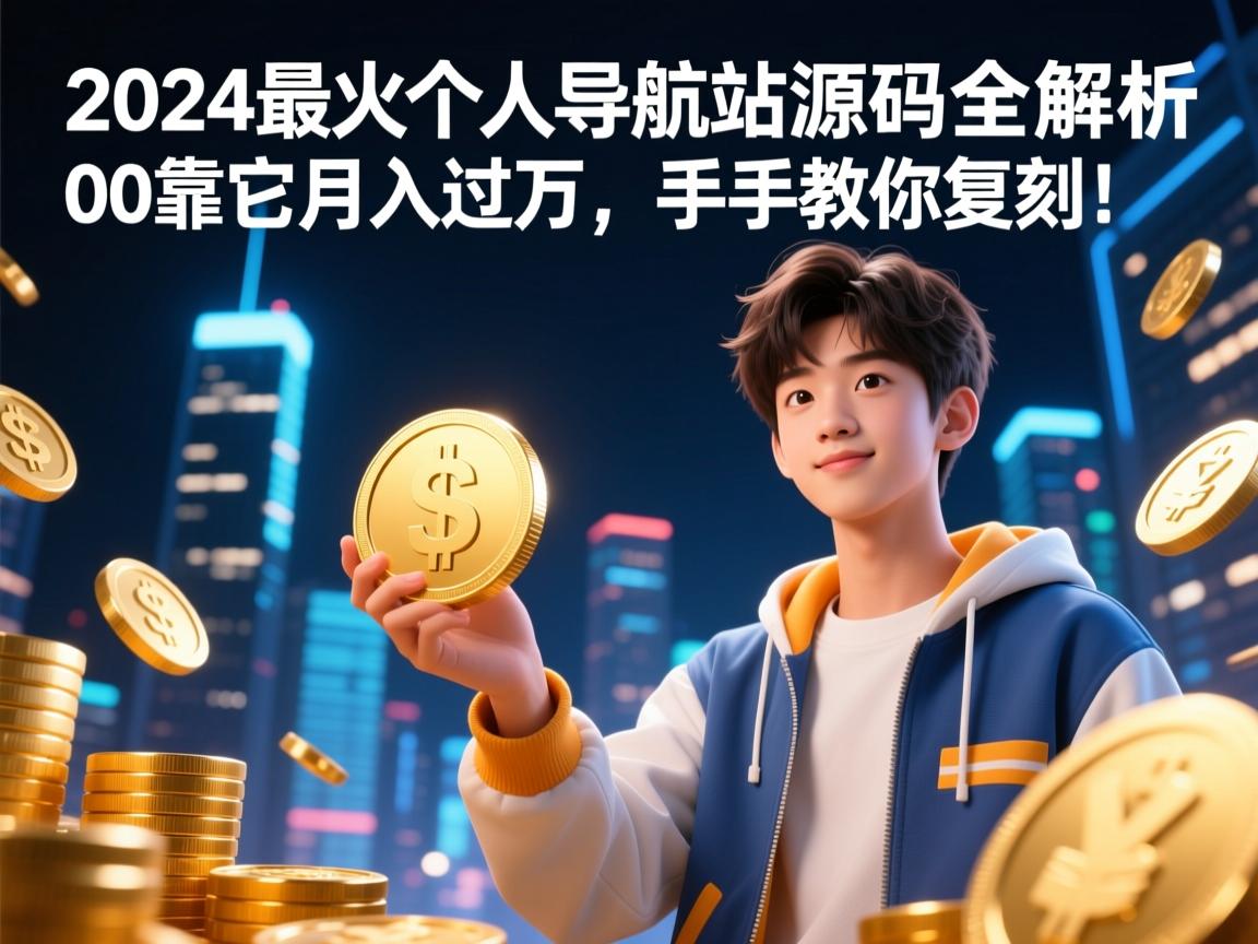 2024最火个人导航站源码全解析，00后靠它月入过万，手把手教你复刻！