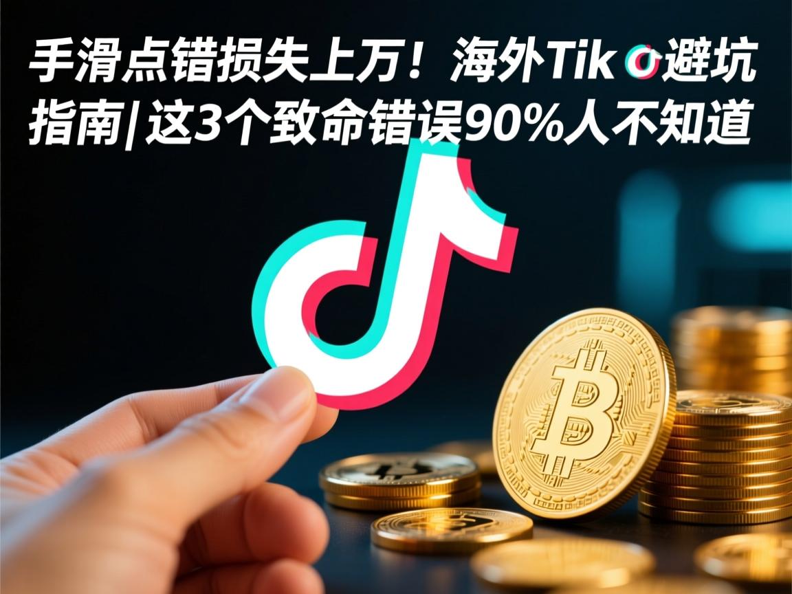 手滑点错损失上万！海外TikTok避坑指南，这3个致命错误90%人不知道