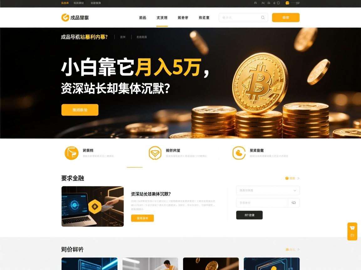 成品网站导航源码暴利内幕，小白靠它月入5万，资深站长却集体沉默？