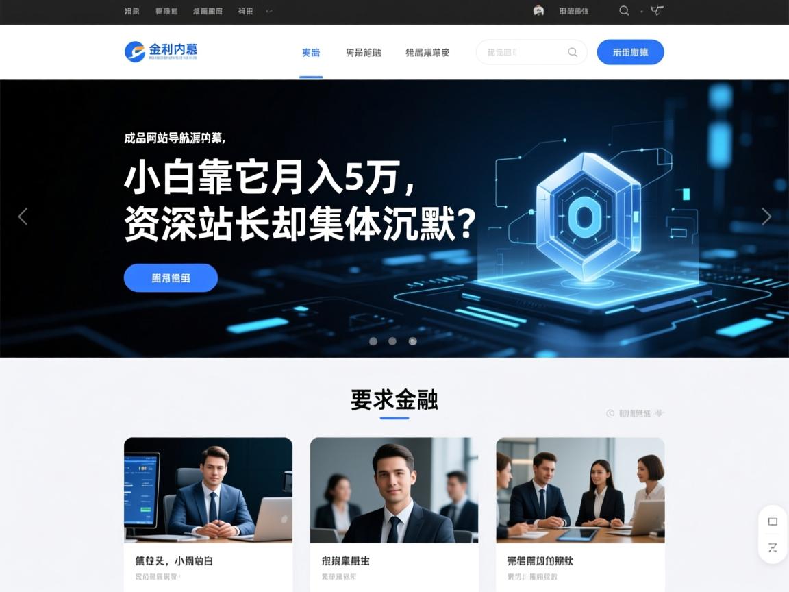 成品网站导航源码暴利内幕,小白靠它月入5万,资深站长却集体沉默?