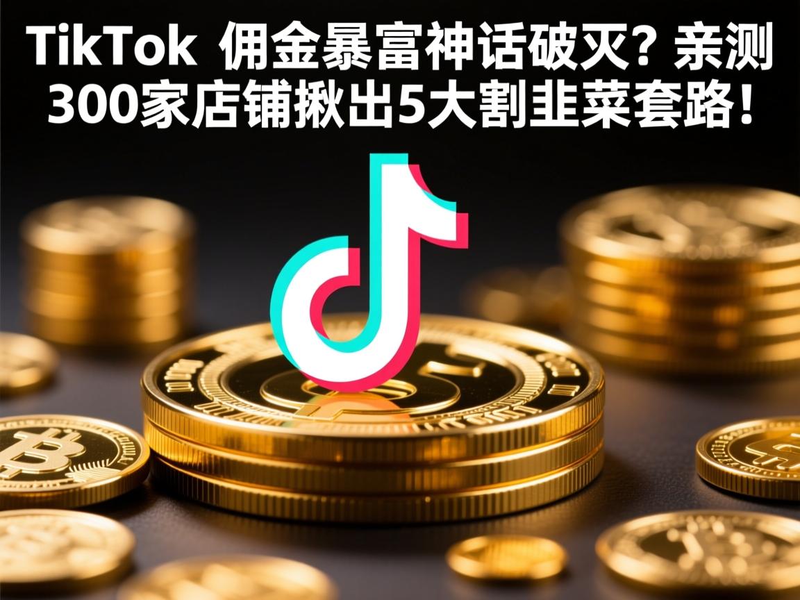 TikTok佣金暴富神话破灭？亲测300家店铺揪出5大割韭菜套路！