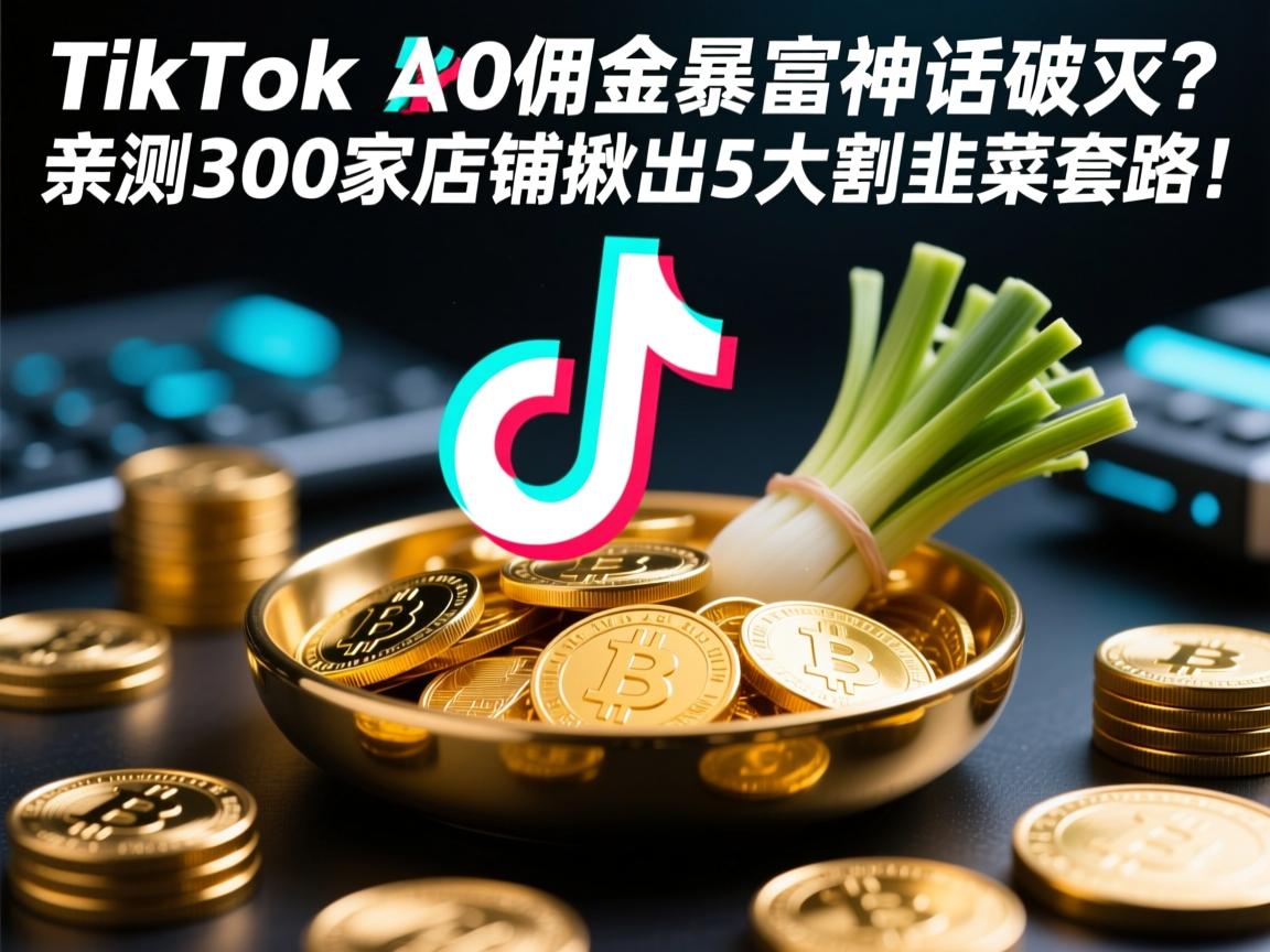 TikTok佣金暴富神话破灭?亲测300家店铺揪出5大割韭菜套路!