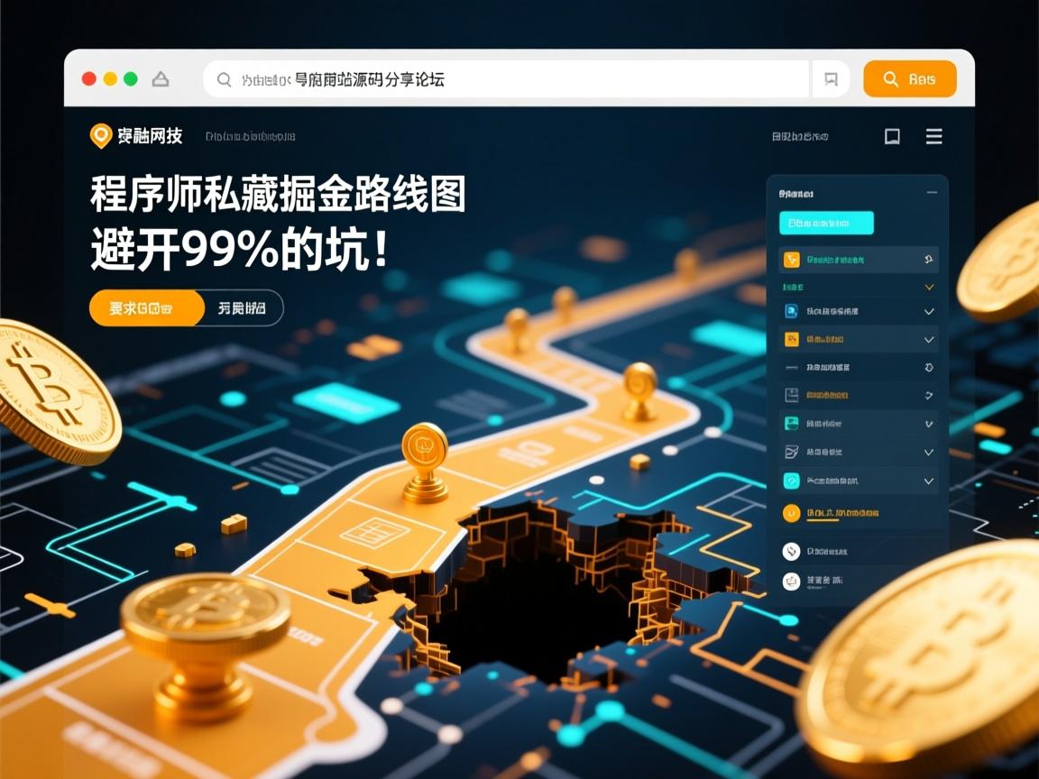 导航网站源码分享论坛，程序员私藏的掘金路线图，避开99%的坑！