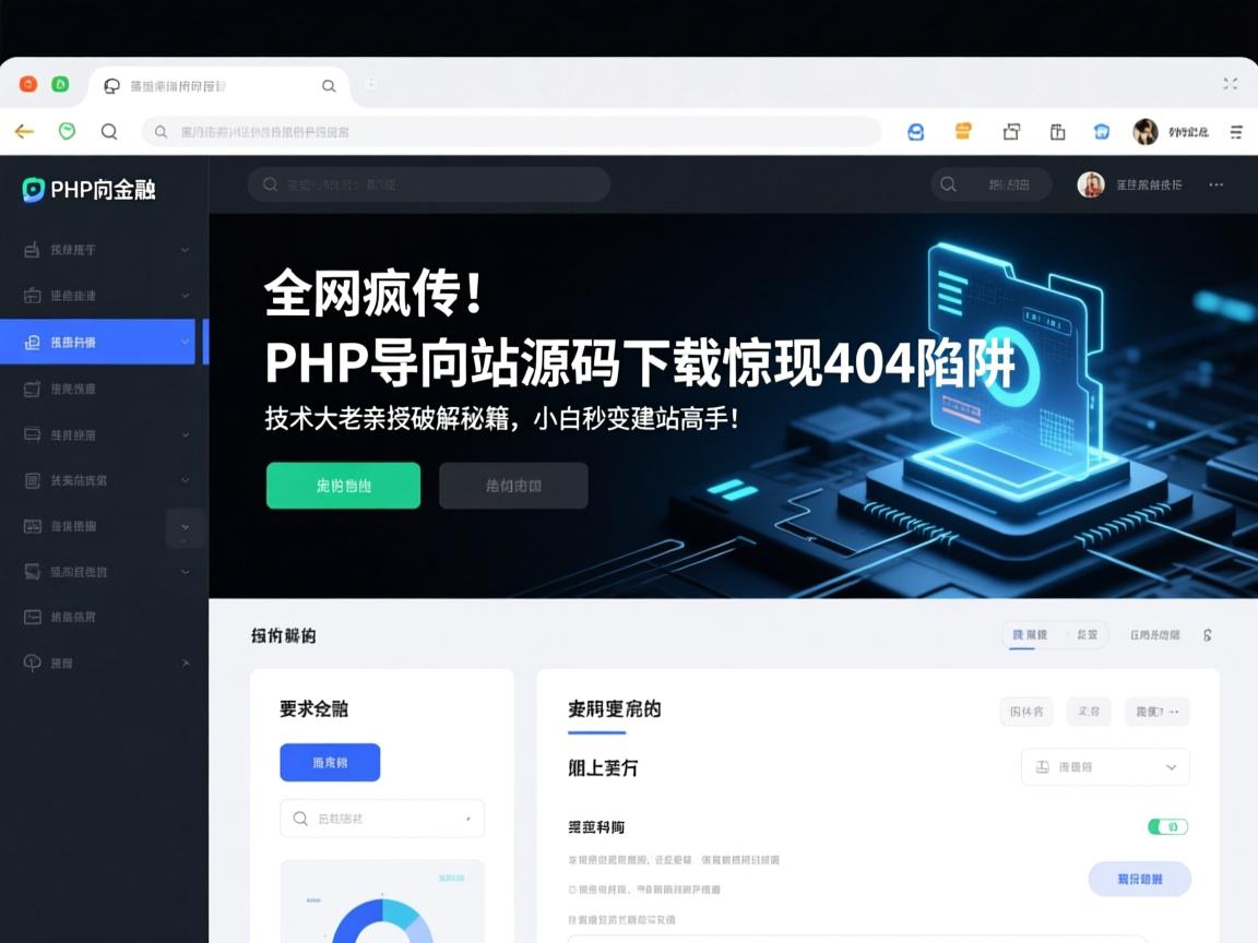 全网疯传！PHP导航站源码下载惊现404陷阱，技术大牛亲授破解秘籍，小白秒变建站高手！