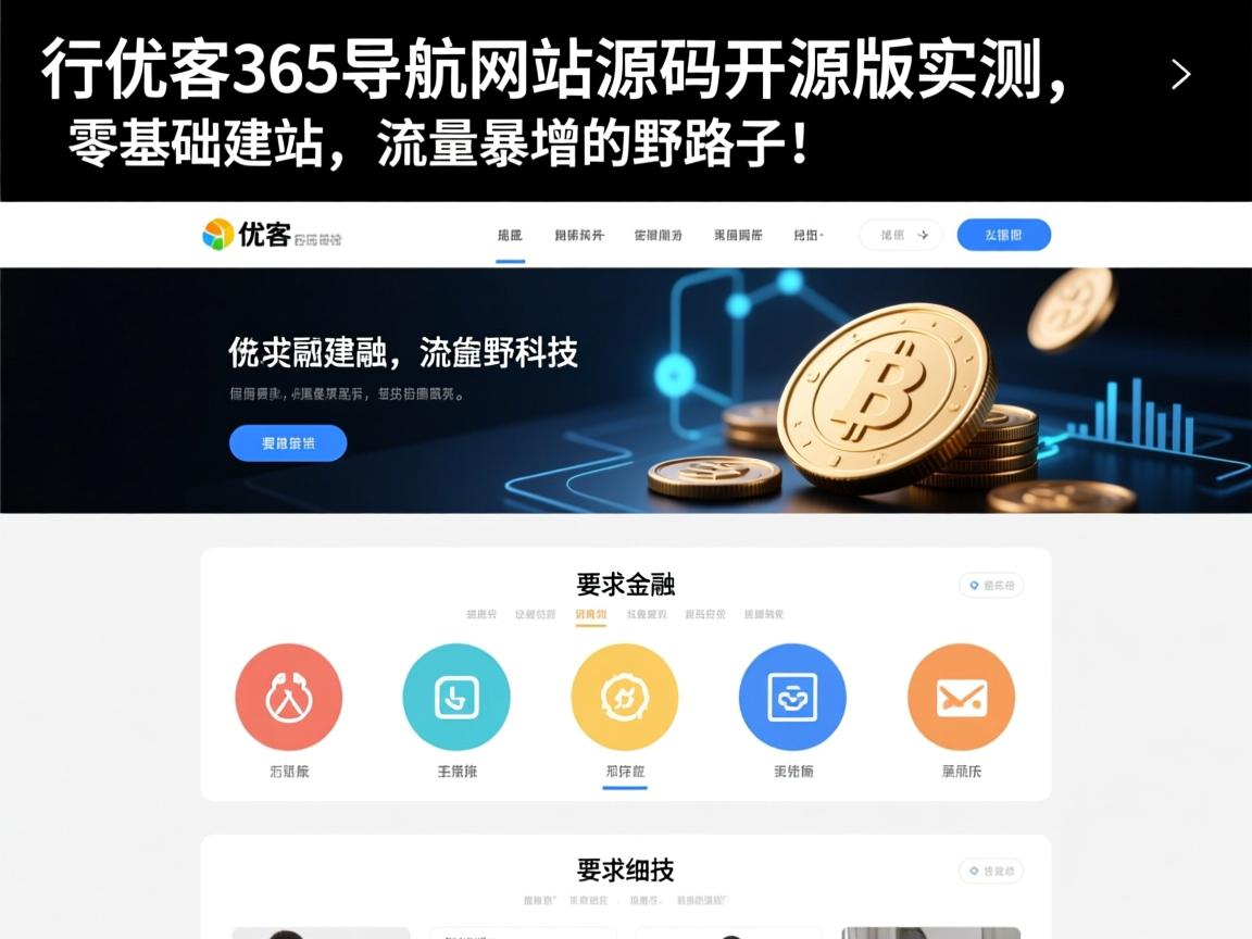 仿优客365导航网站源码开源版实测,零基础建站,流量暴增的野路子!