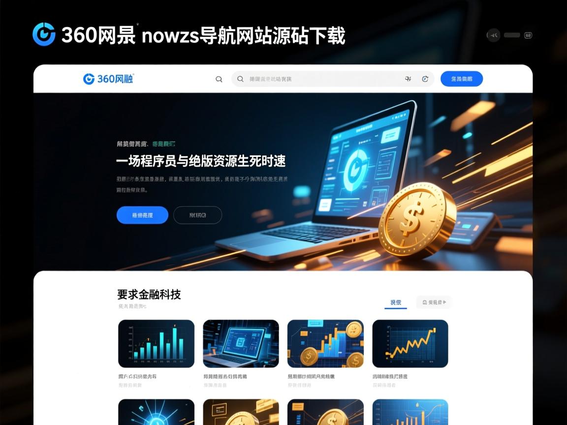 360风格网址导航网站源码下载,一场程序员与绝版资源的生死时速