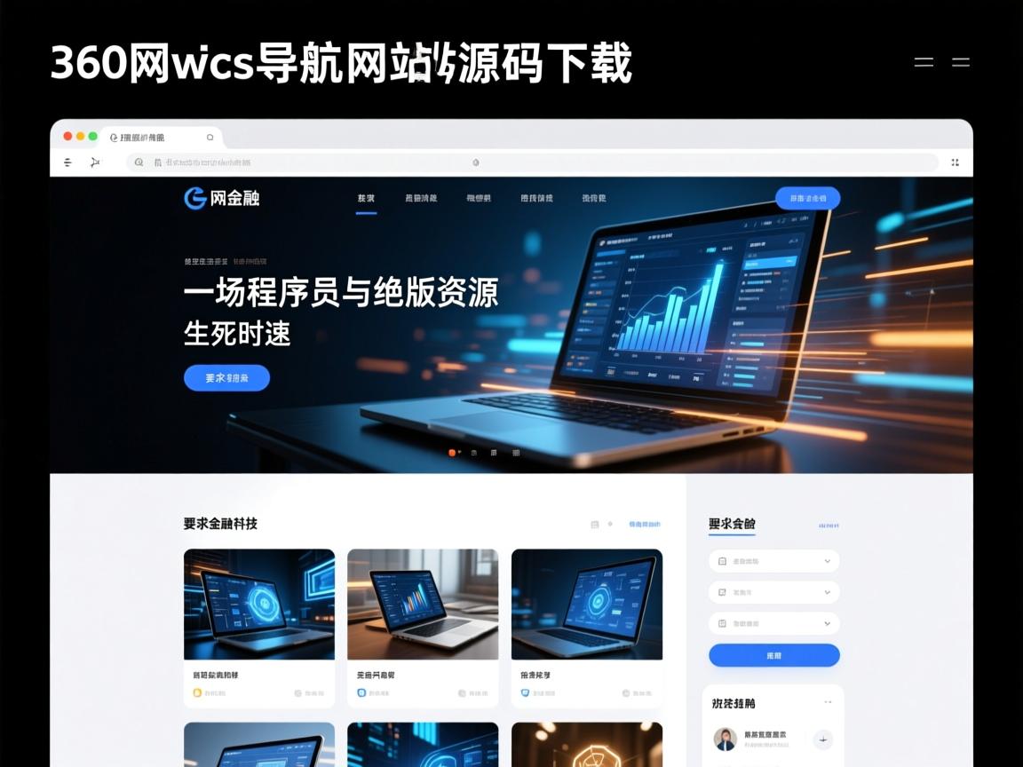 360风格网址导航网站源码下载，一场程序员与绝版资源的生死时速