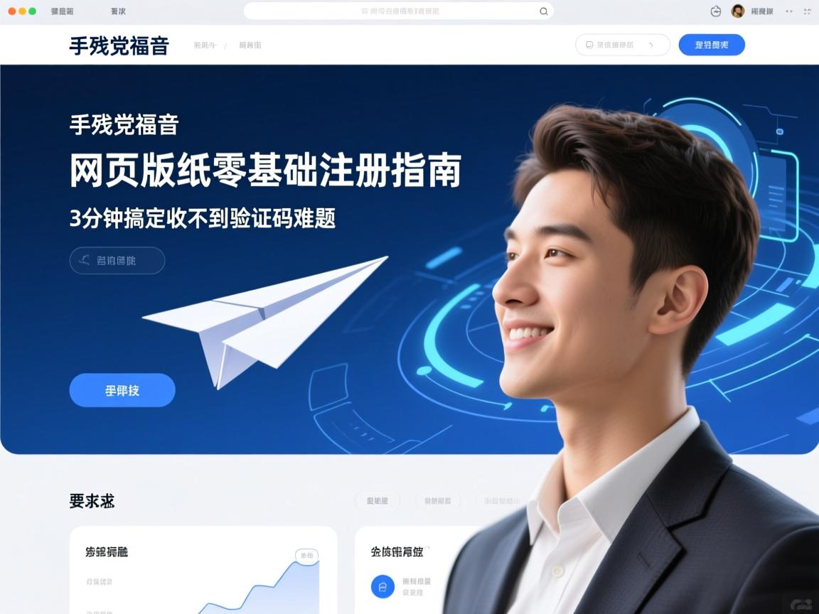 手残党福音!网页版纸飞机零基础注册指南,3分钟搞定收不到验证码难题