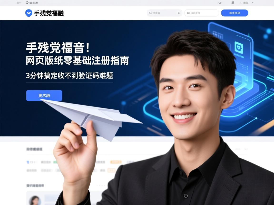 手残党福音!网页版纸飞机零基础注册指南,3分钟搞定收不到验证码难题