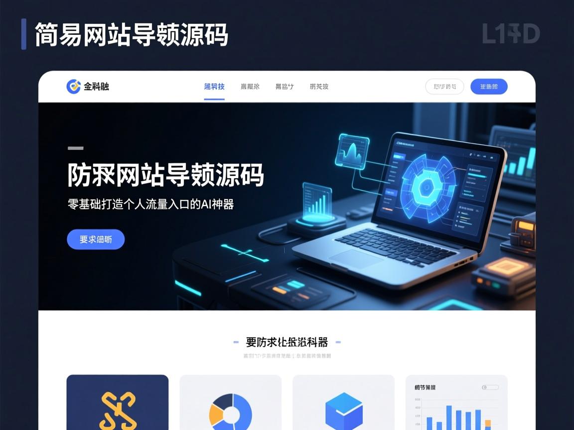 简易网站导航源码，零基础打造个人流量入口的AI神器