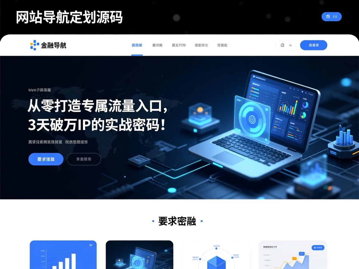 网站导航自定义源码，从零打造专属流量入口，3天破万IP的实战密码！