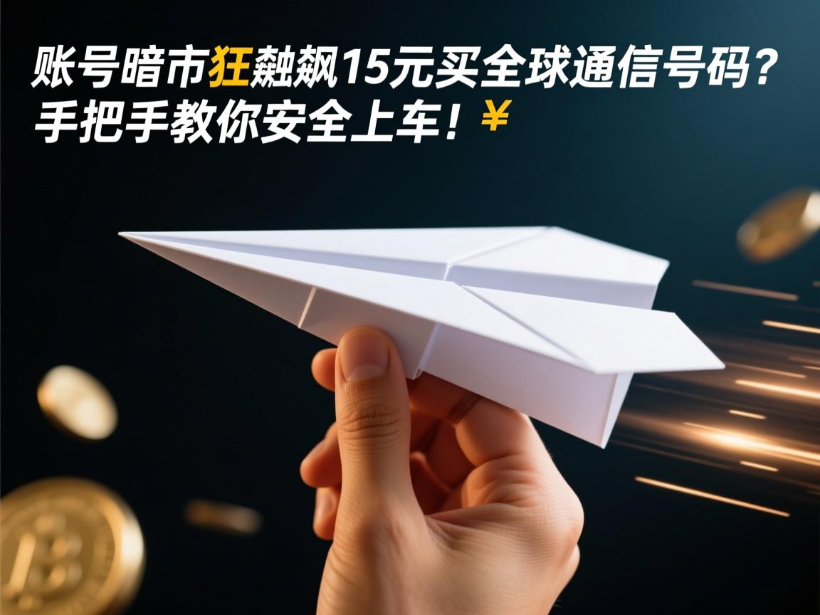 纸飞机账号暗市狂飙，15元买全球通信号码？手把手教你安全上车！