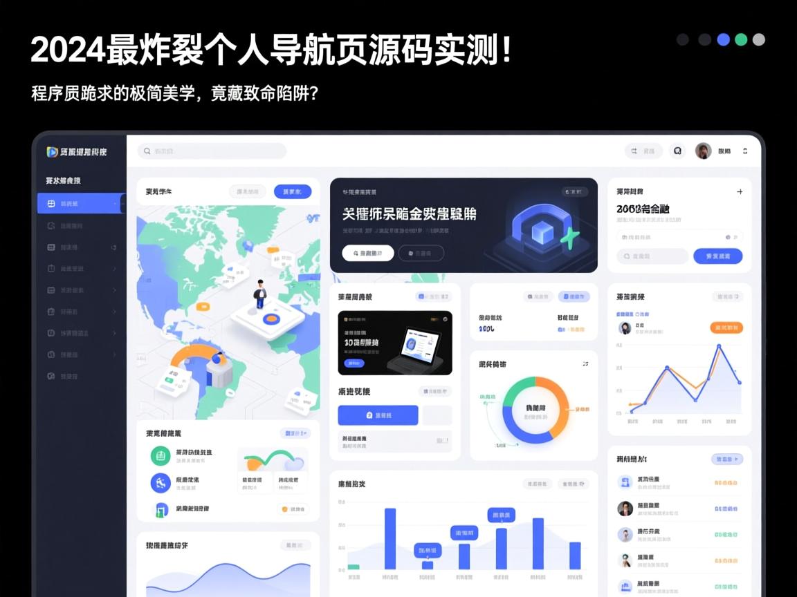 2024最炸裂个人导航页源码实测！程序员跪求的极简美学，竟藏致命陷阱？