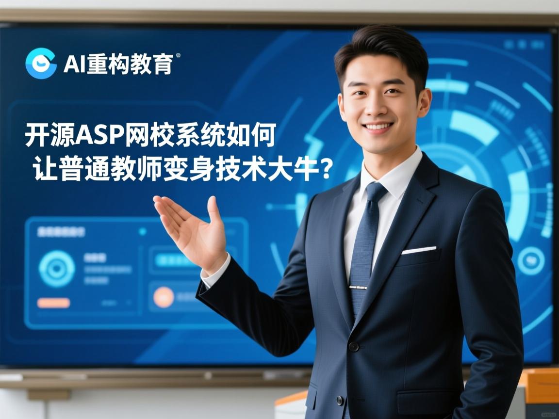 AI重构教育,开源ASP网校系统如何让普通教师变身技术大牛?