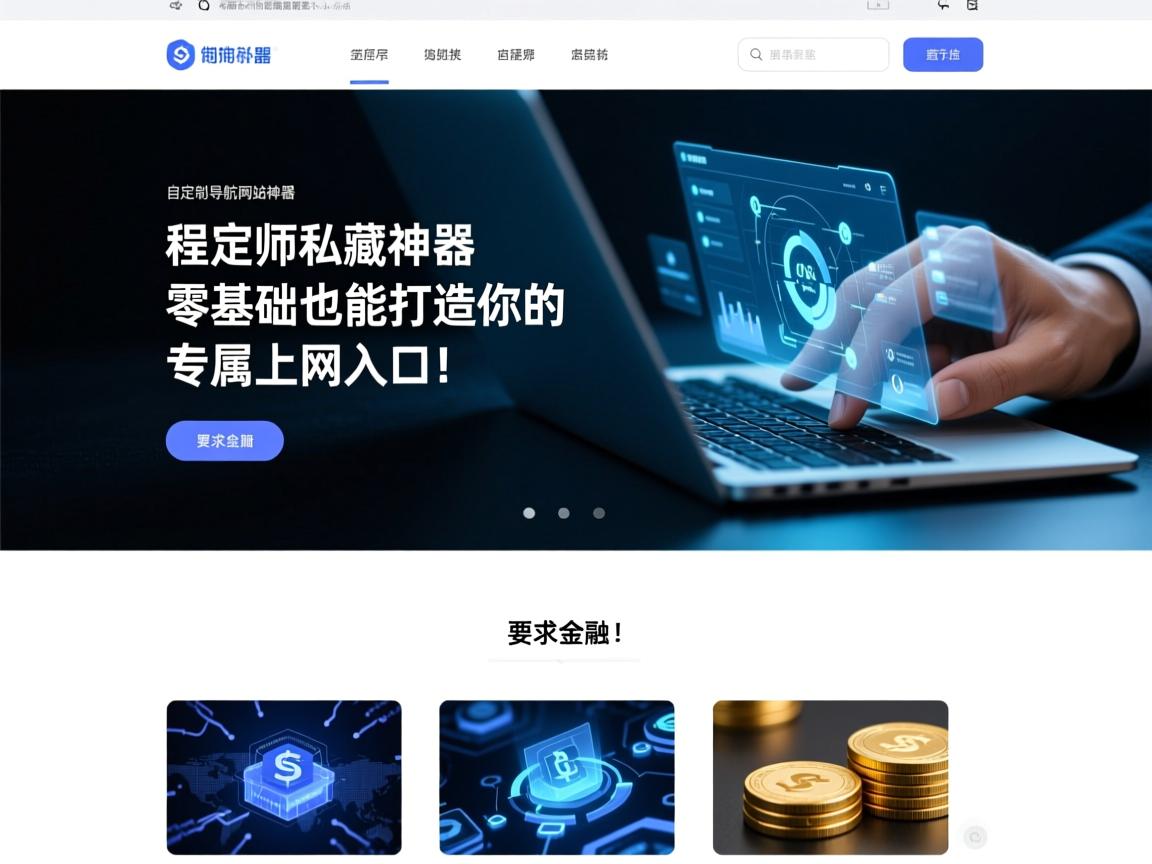 自定义导航网站源码，程序员私藏神器，零基础也能打造你的专属上网入口！