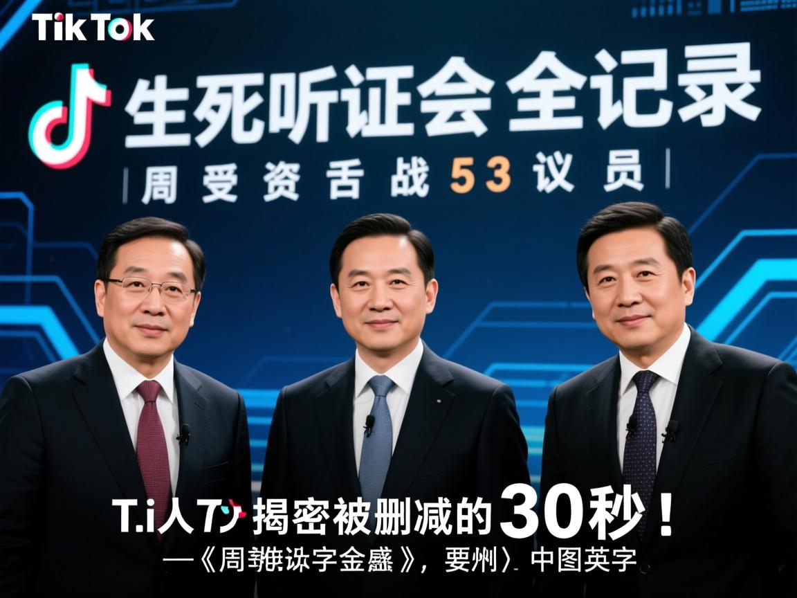 TikTok生死听证会全记录，周受资舌战53议员，中英字幕揭密被删减的30秒！