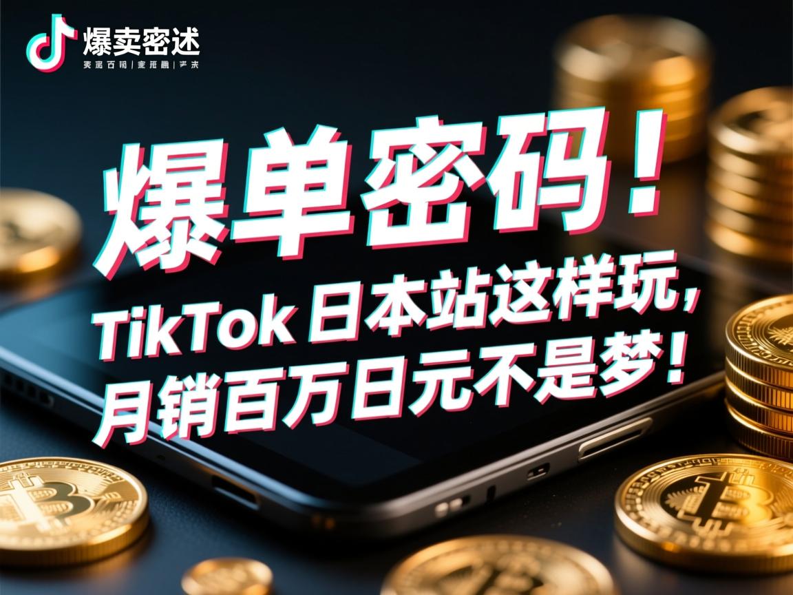 爆单密码!中国卖家亲述,TikTok日本站这样玩,月销百万日元不是梦!