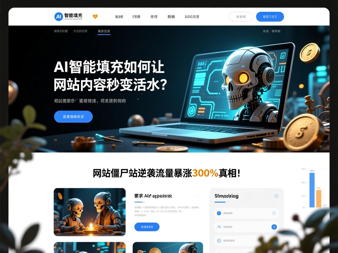 AI智能填充如何让网站内容秒变活水？网站僵尸站逆袭流量暴涨300%的真相！