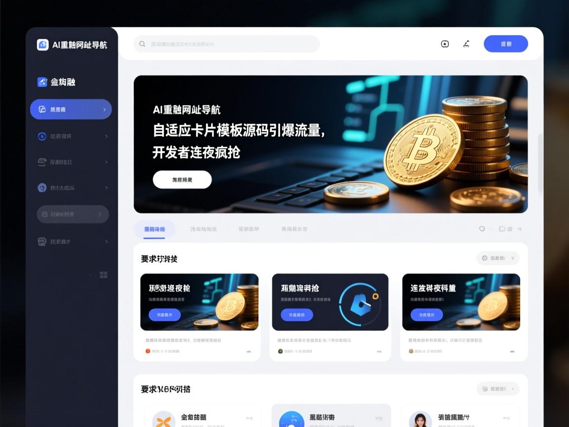 AI重构网址导航！自适应卡片模板源码引爆流量，开发者连夜疯抢