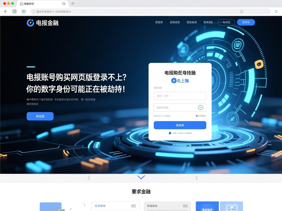 电报账号购买网页版登录不上？你的数字身份可能正在被劫持！