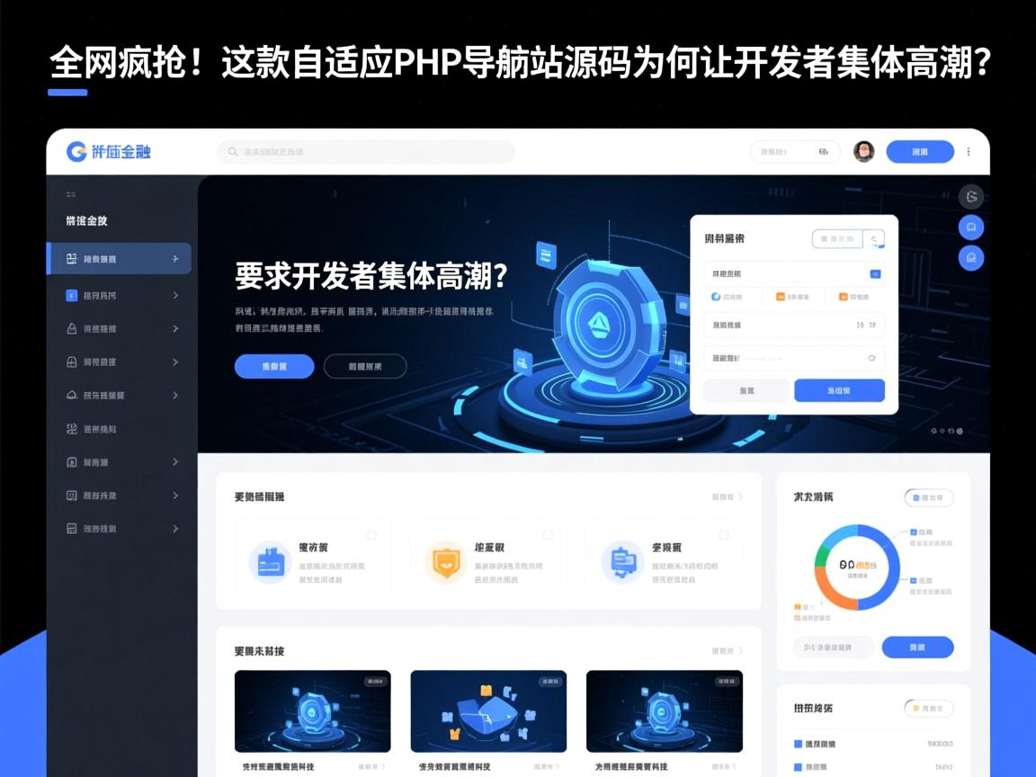 全网疯抢！这款自适应PHP导航站源码为何让开发者集体高潮？