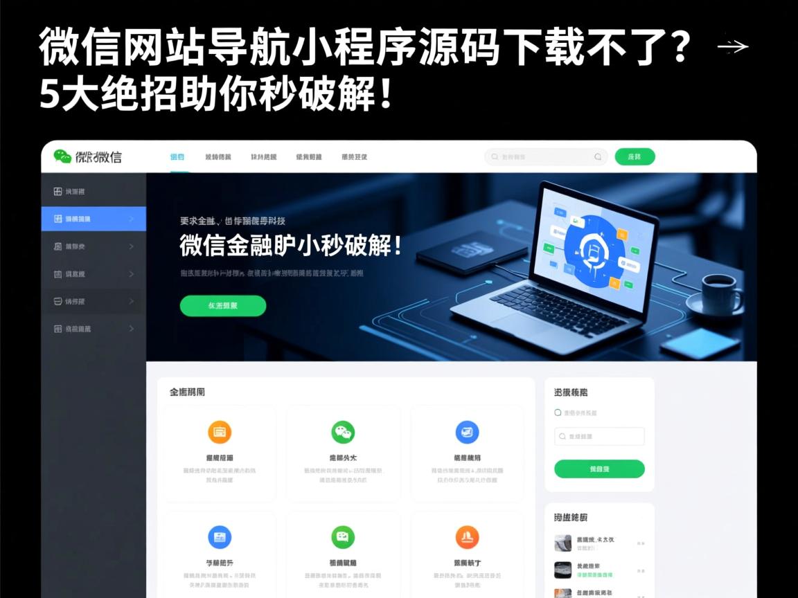 微信网站导航小程序源码下载不了？5大绝招助你秒破解！