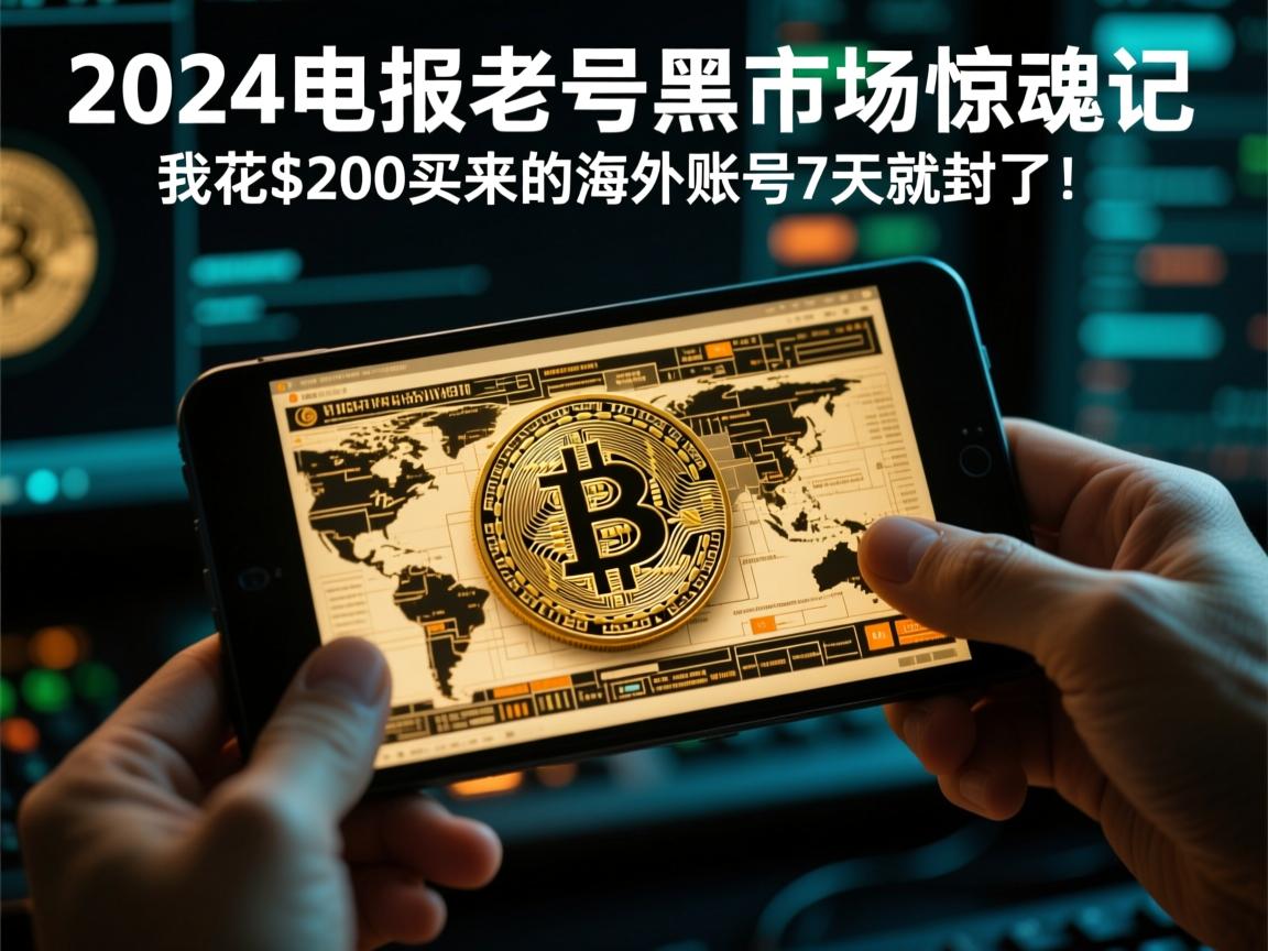 2024电报老号黑市惊魂记，我花$200买来的海外账号7天就封了！