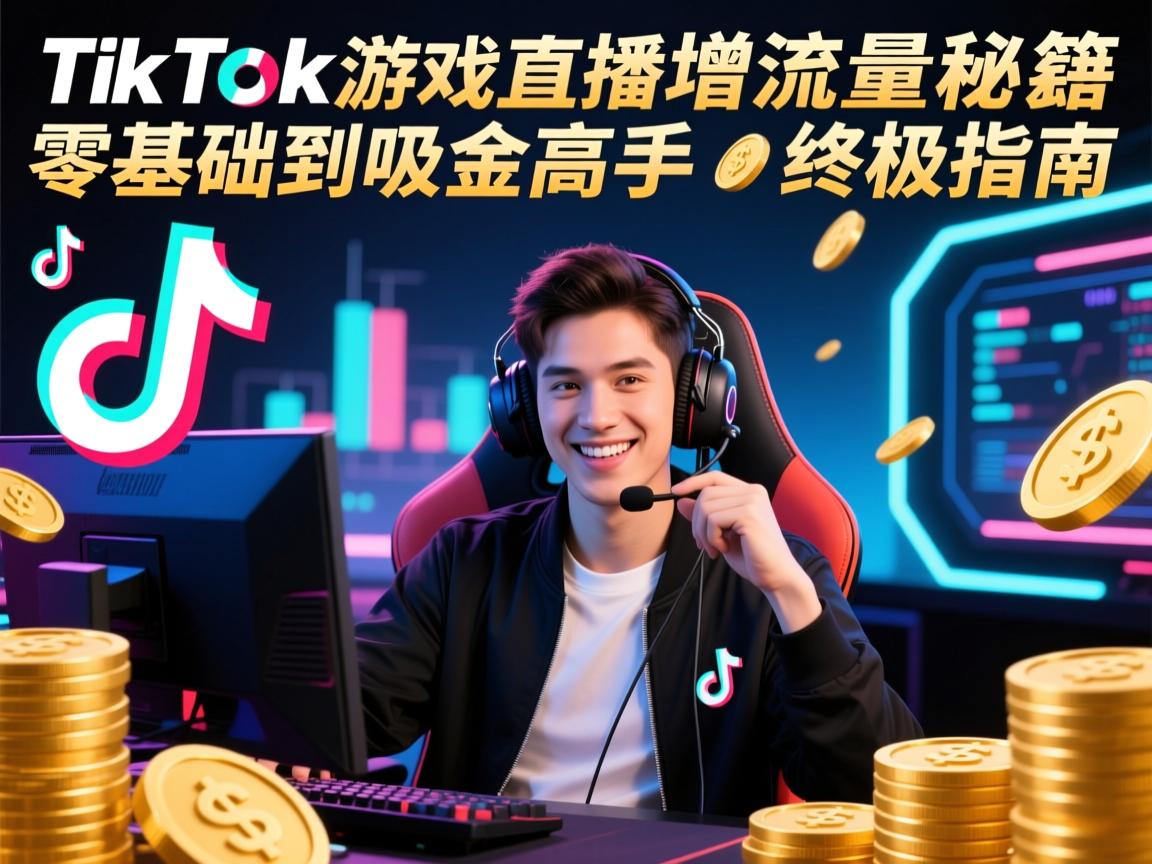 TikTok游戏直播暴增流量秘籍,零基础到吸金高手的终极指南
