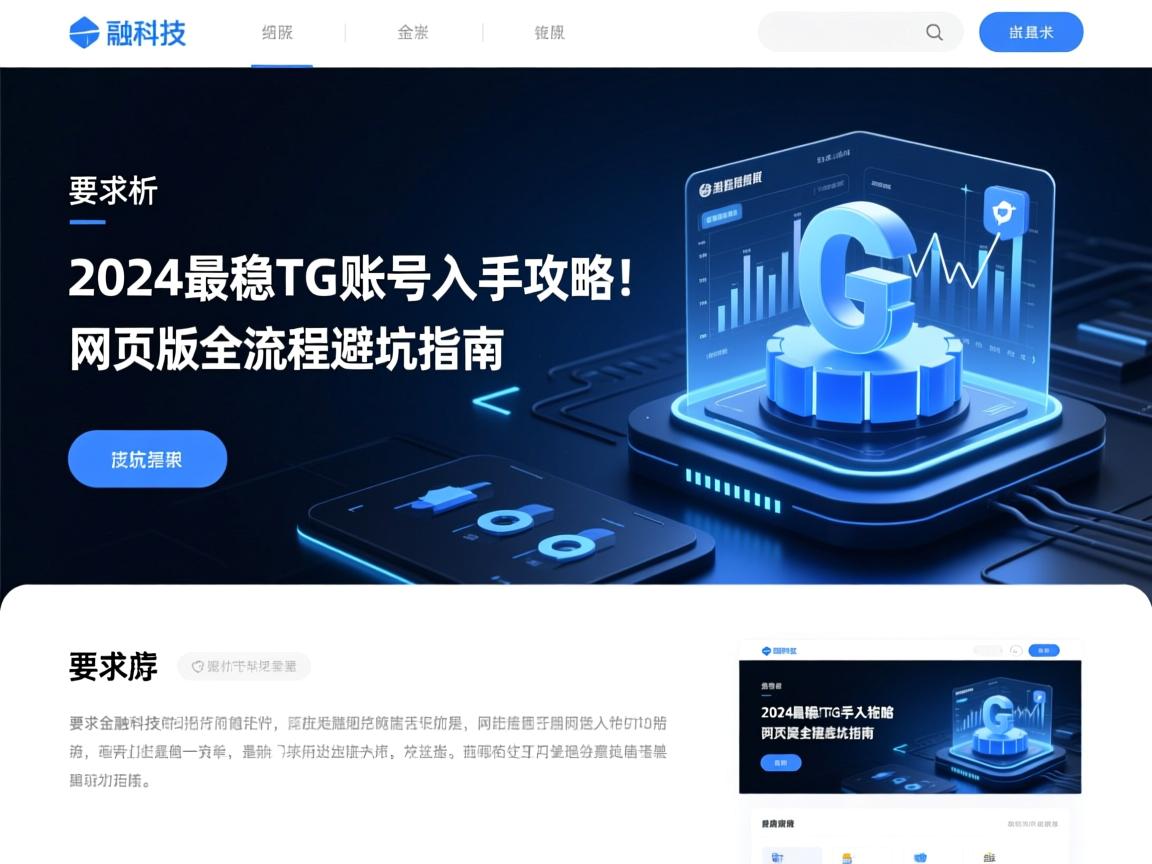 2024最稳TG账号入手攻略！网页版全流程避坑指南