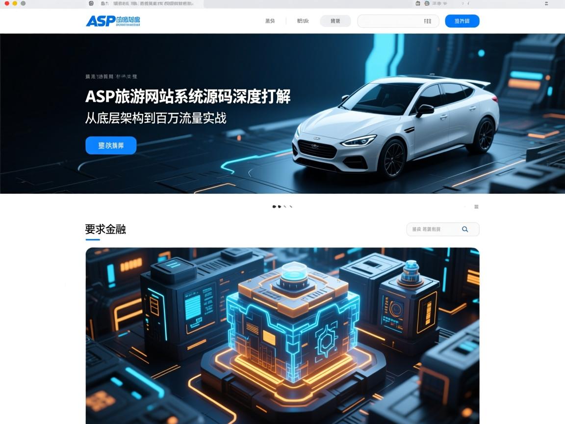 ASP旅游网站系统源码深度拆解,从底层架构到百万流量实战
