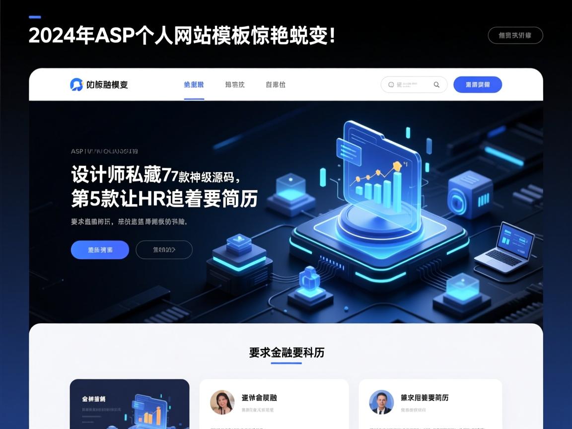 2024年ASP个人网站模板惊艳蜕变!设计师私藏的7款神级源码,第5款让HR追着要简历