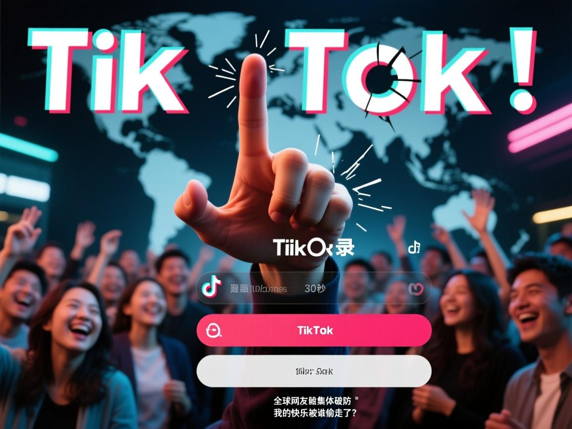 TikTok登录大崩溃！手指悬空30秒，全球网友集体破防，我的快乐被谁偷走了？