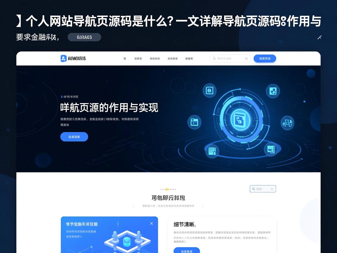 }个人网站导航页源码是什么?一文详解导航页源码的作用与实现