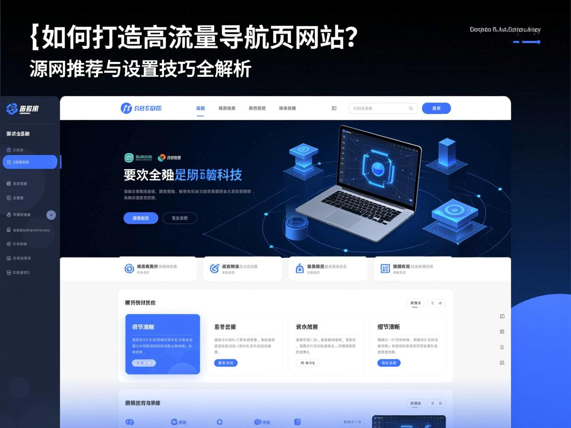 }如何打造高流量导航页网站？源码推荐与设置技巧全解析