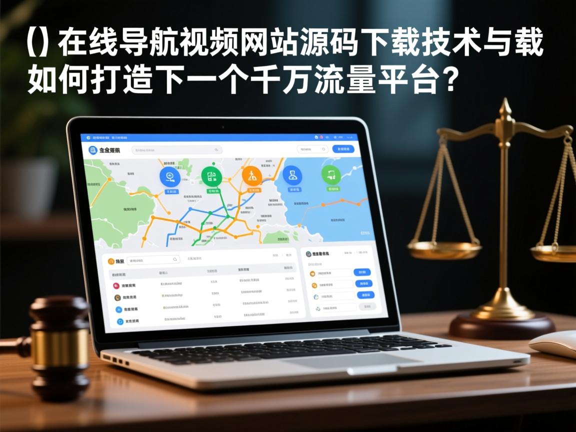 }在线导航视频网站源码下载，技术与法律的较量，如何打造下一个千万流量平台？