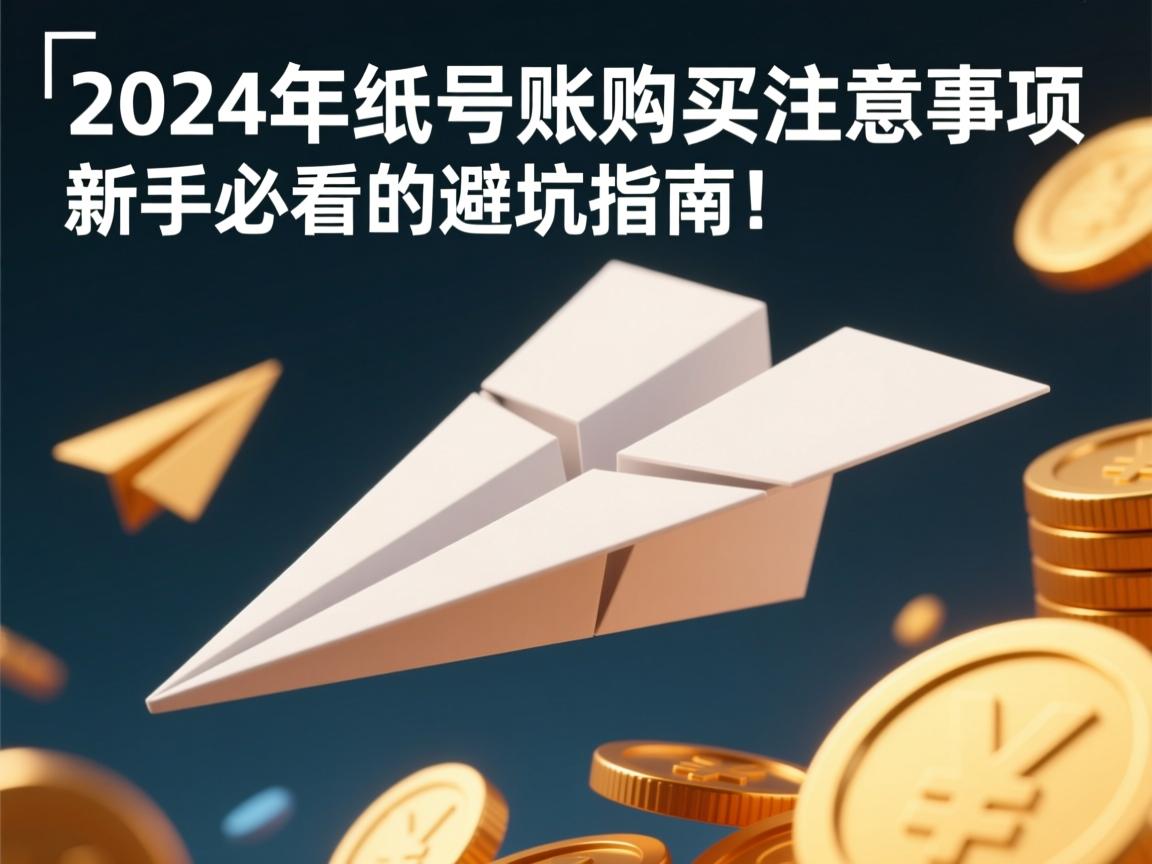 }2024年纸飞机账号购买注意事项,新手必看的避坑指南!